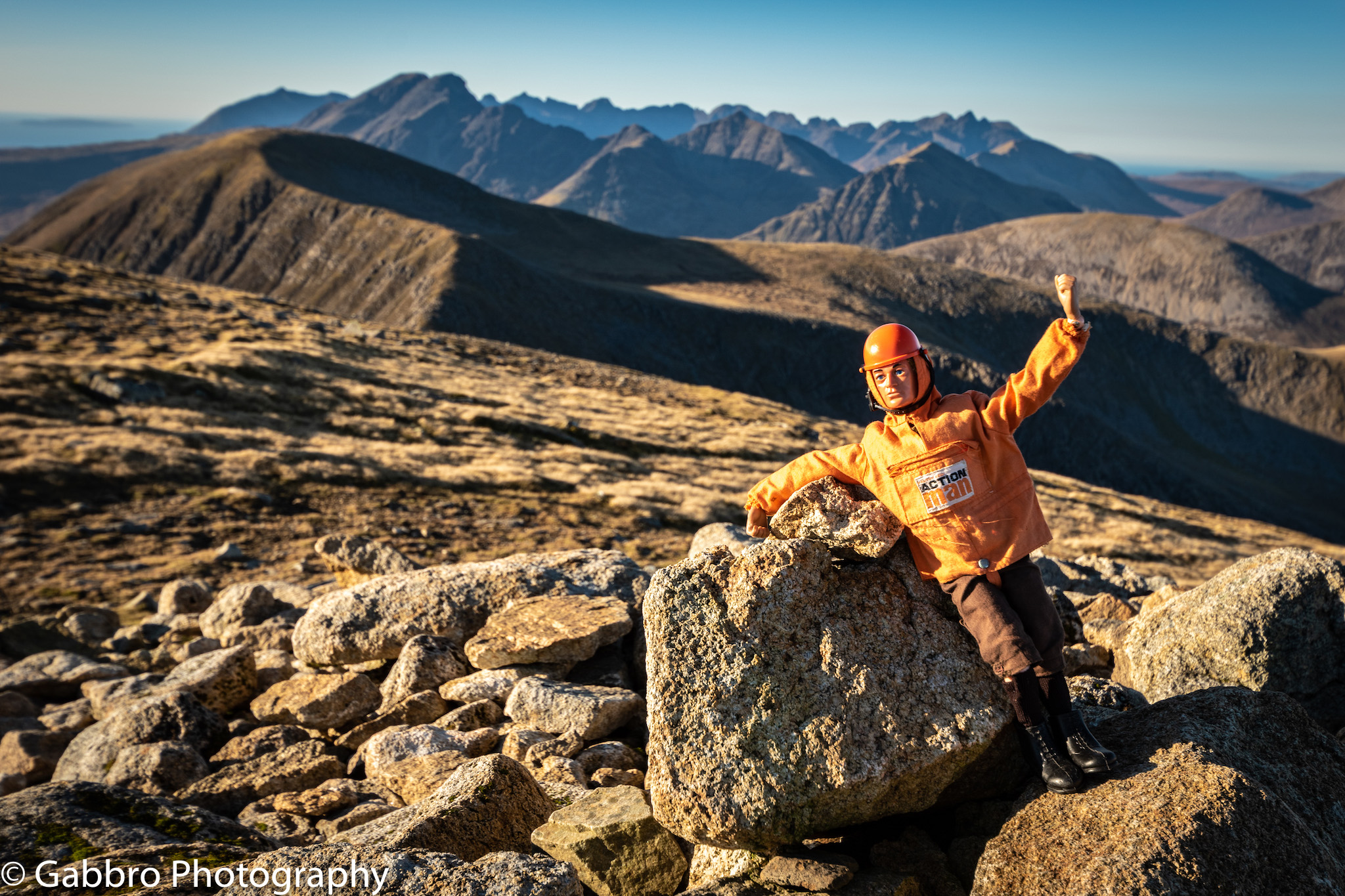 Dr. A.H.B. Man summits Beinn na Caillich on the Isle of Skye