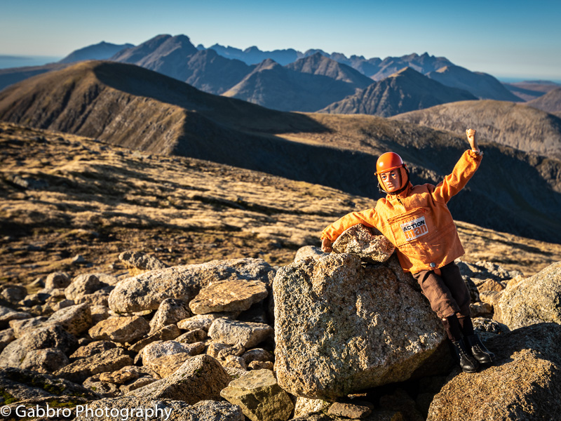 Dr. A.H.B. Man summits Beinn na Caillich on the Isle of Skye