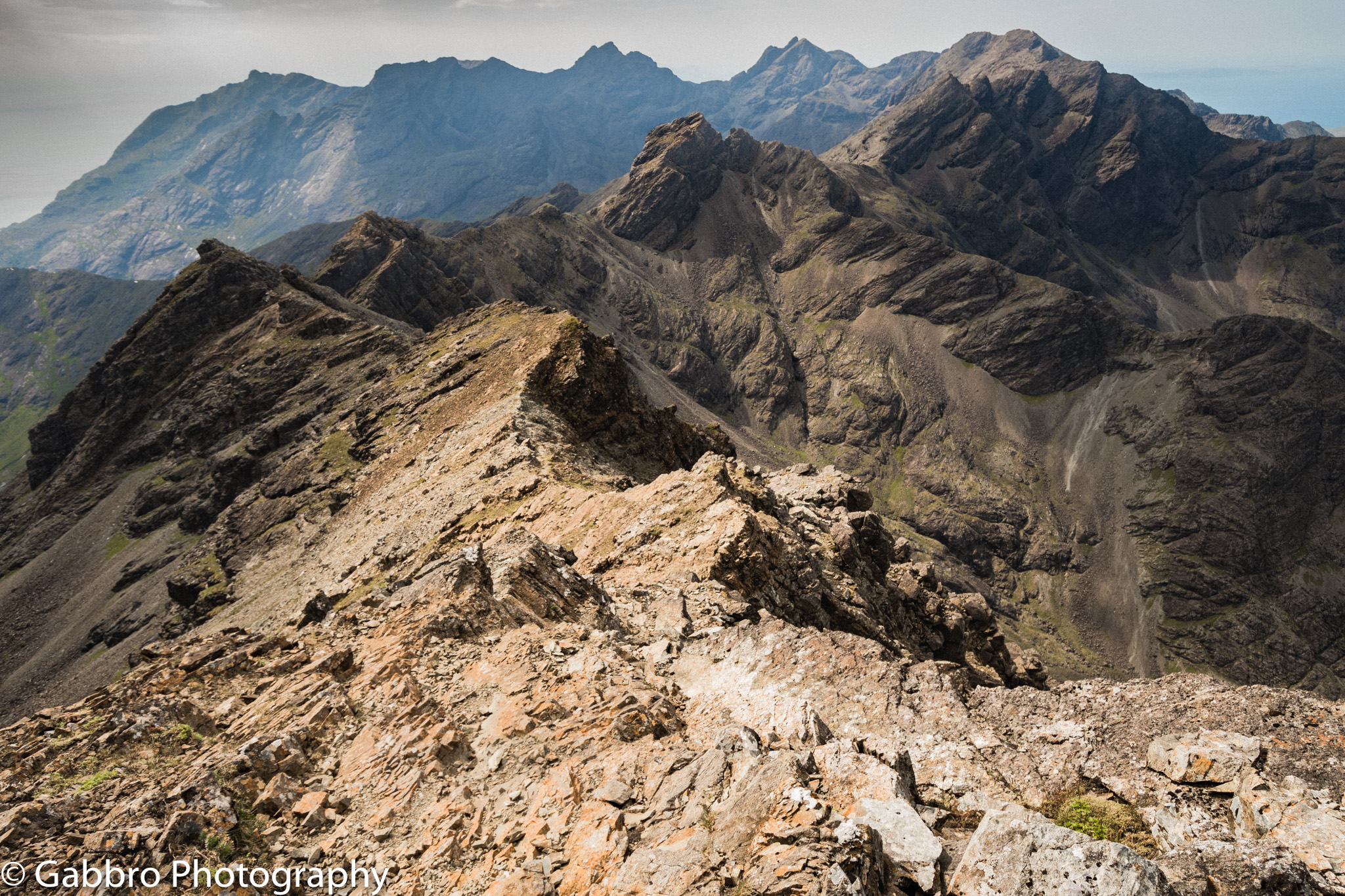 The Cuillin ridge from Bruach na Frithe