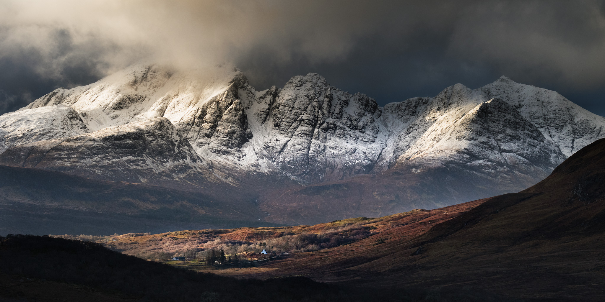 A found image in a winter storm on the Isle of Skye.