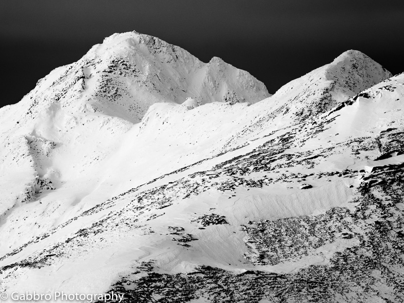 On the north Glen Shiel ridge in winter
